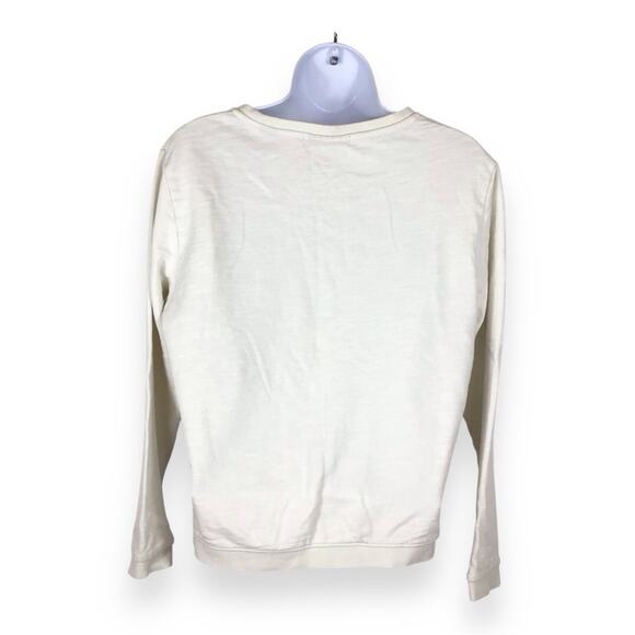 Scotch & Soda Maison Scotch Lace Inset Crewneck Sweatshirt size P - Picture 3 of 5